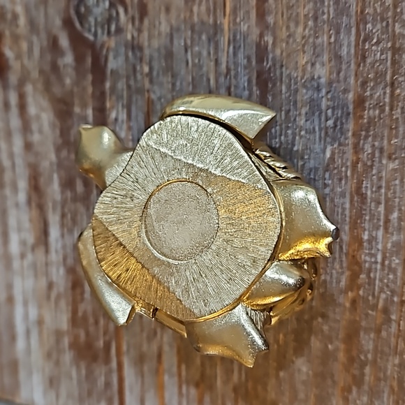 Estee Lauder Vintage Turtle Black Compact Mid Century Modern - Picture 2 of 3